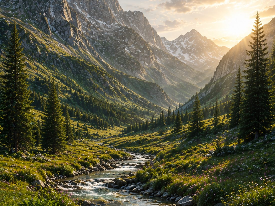 Univers montagne, sans interface.